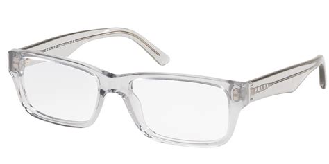 prada clear pink eyeglasses.